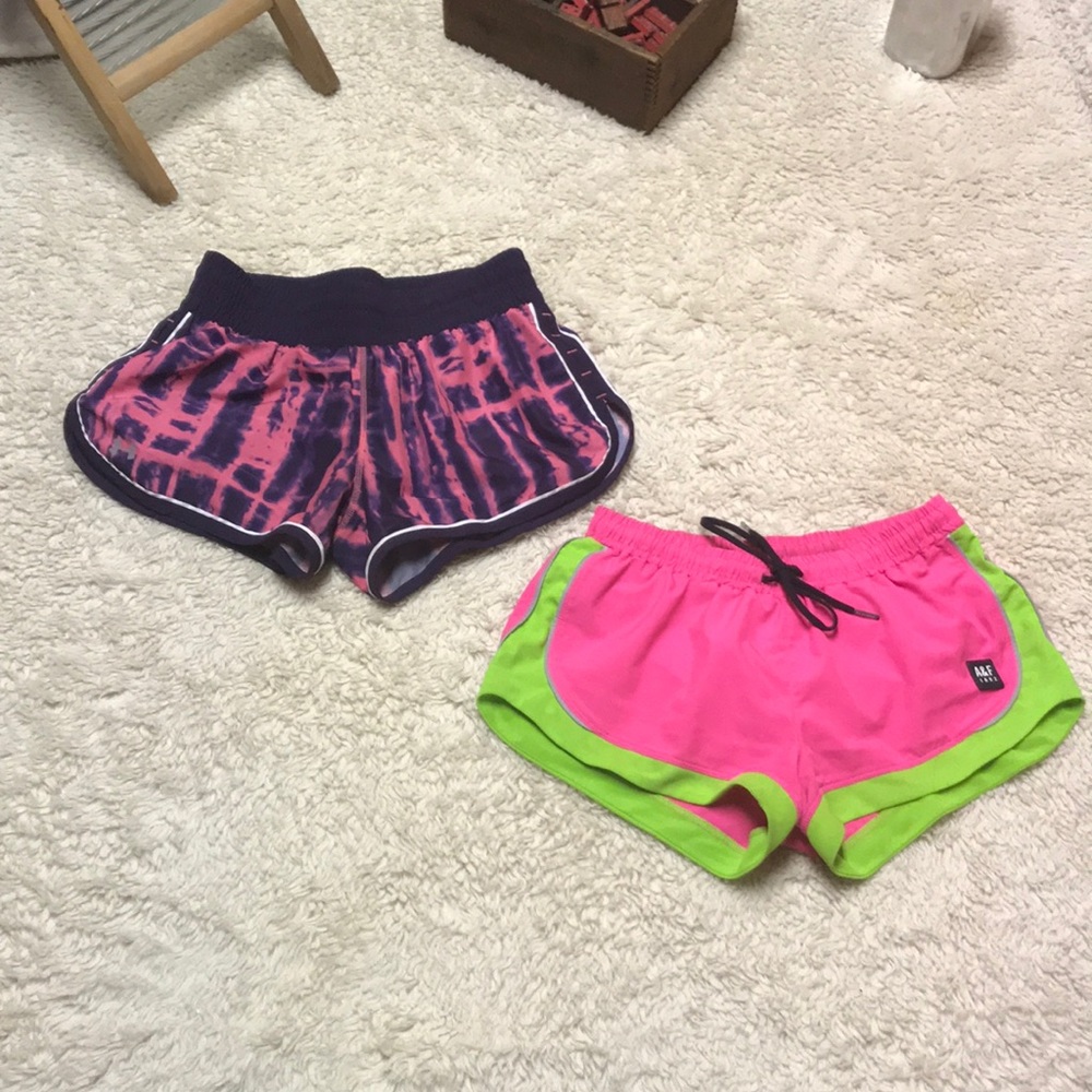 EUC xs running shorts-under armour and Abercrombie